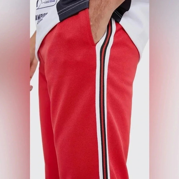 Boohoo Man Oversized Tracksuit Set Limited 2 PC Sweater and Tricot Jogger Red-XS - Picture 2 of 3